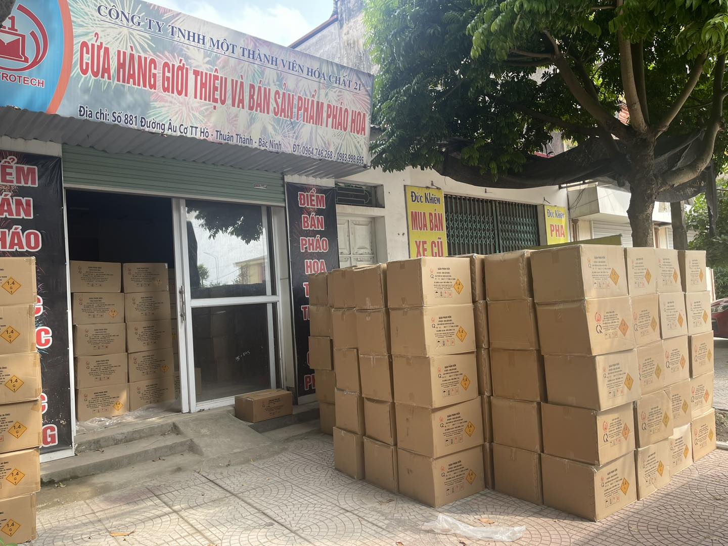 Danh sách 53 tỉnh thành có cửa hàng bán pháo hoa Bộ Quốc Phòng